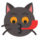 party, cat, animal, expression, emoji