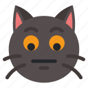 neutral, cat, animal, expression, emoji