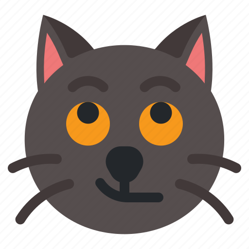 Smirk, cat, animal, expression, emoji icon - Download on Iconfinder