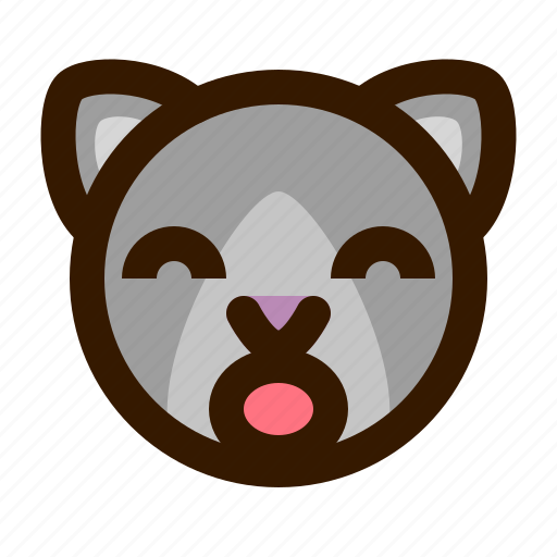 Animal, avatar, cat, emoji, emoticon, face, surprised icon - Download on Iconfinder