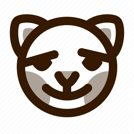 Animal, avatar, blush, cat, emoji, emoticon, face icon - Download on Iconfinder