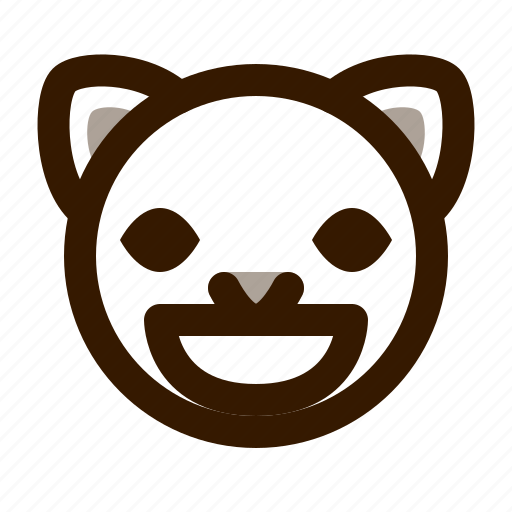 Animal, avatar, cat, emoji, emoticon, face, grin icon - Download on Iconfinder