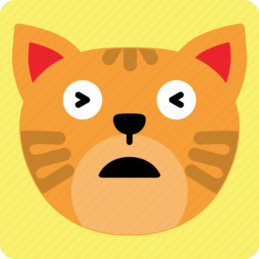 Cat, emoticon, expression, face, sad, smile icon - Download on Iconfinder
