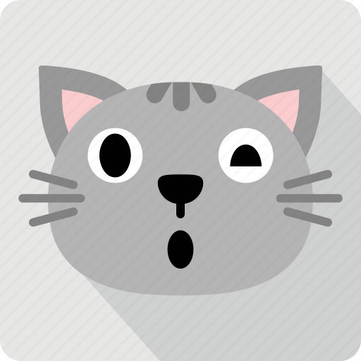 Cat, emoticon, expression, face, sad, smile icon - Download on Iconfinder