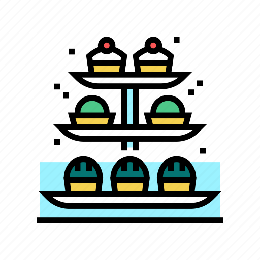 Desserts, tray, food, service, hotel, restaurant icon - Download on Iconfinder
