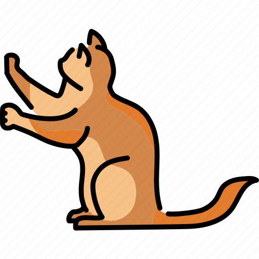Cat, sitting, sharpens, claws icon - Download on Iconfinder