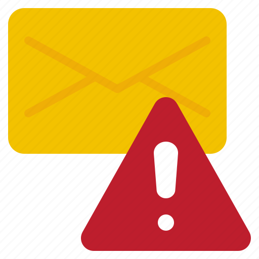Mail, envelope, message, caution, warning, exclamation icon - Download on Iconfinder