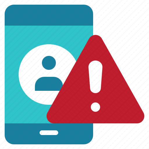 Mobile, user, personal, warning, exclamation, caution icon - Download on Iconfinder