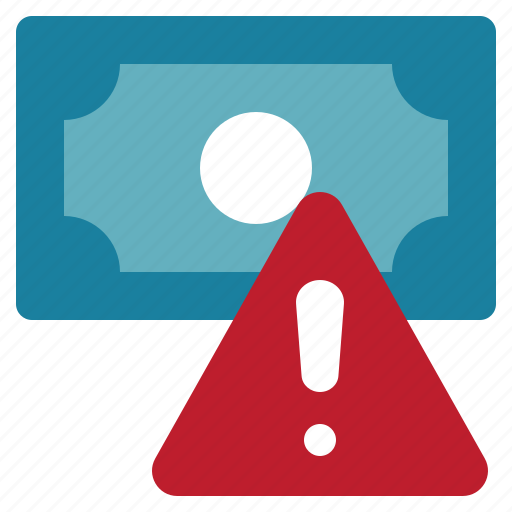 Money, caution, exclamation, warning, risk icon - Download on Iconfinder