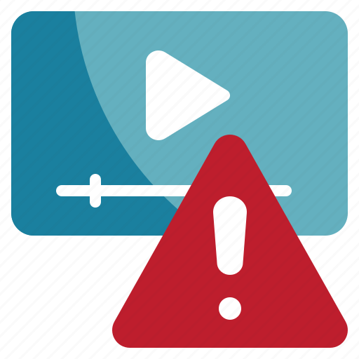 Movie, clip, entertainment, caution, exclamation, warning icon - Download on Iconfinder