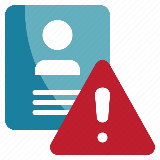 Personal, data, caution, risk, warning, exclamation icon - Download on Iconfinder