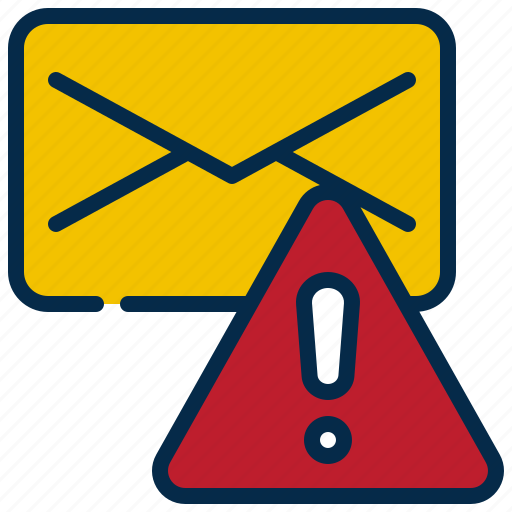 Mail, envelope, message, caution, warning, exclamation icon - Download on Iconfinder