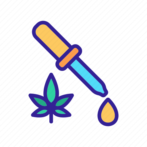 Cannabis, cbd, dripping, drop, from, pipette, product icon - Download on Iconfinder