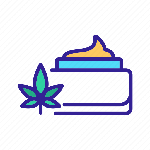 Cake, cannabis, cbd, container, cream, ice, product icon - Download on Iconfinder