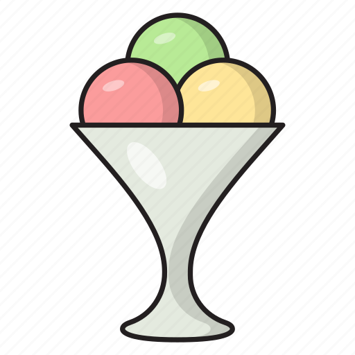 Food, sweets, newyear, bowl, icecream icon - Download on Iconfinder