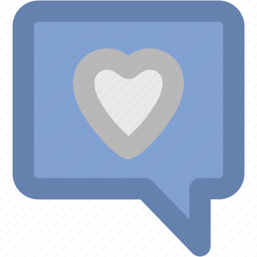 Compassion, heart sign, love chat, romantic conversation, speech bubble icon - Download on Iconfinder