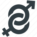 female gender, gender sign, gender symbols, heterosexual, male gender