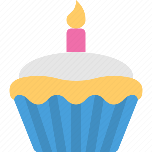 Cupcake, birthday, cake, dessert, fairy cake, food, sweet icon - Download on Iconfinder