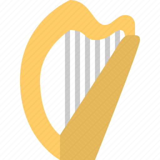 Harp, instrument, lyre, music, musical, sound, string icon - Download on Iconfinder