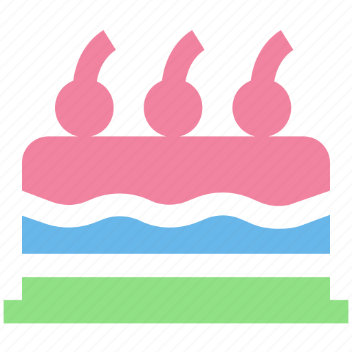 Birthday cake, cake, cake with candles, dessert, party cake, sweet icon - Download on Iconfinder
