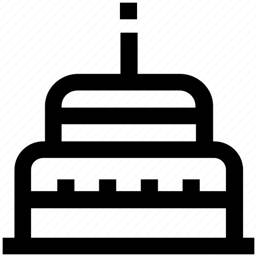 .svg, birthday cake, cake, cake with candles, dessert, sweet icon - Download on Iconfinder