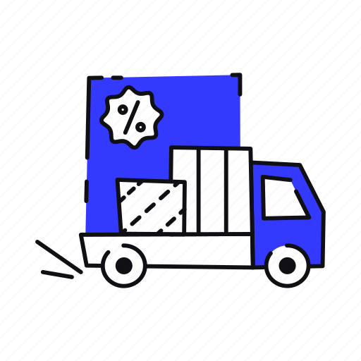 Gift, delivery, transportation, transport, box, present, logistics illustration - Download on Iconfinder