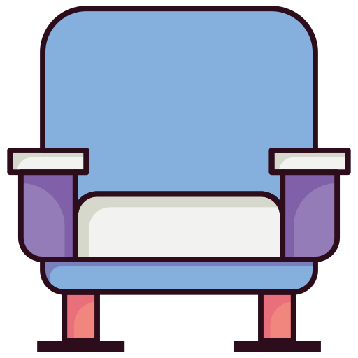 Filled, armchair, seat, interior, households, furniture, chair icon - Free download