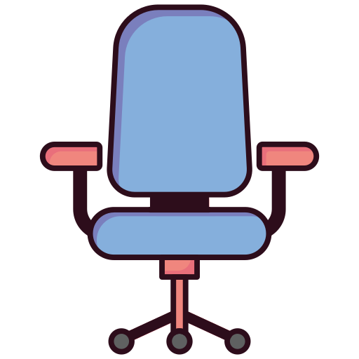 Filled, chair, desk, couch, office, furniture, table icon - Free download