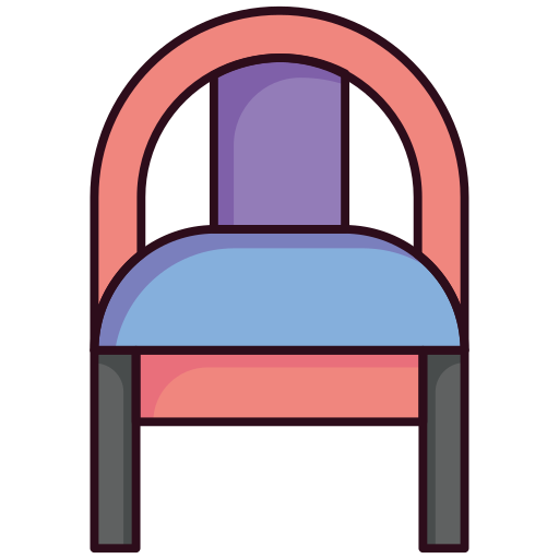 Filled, minimalist, chair, couch, desk, office, seat icon - Free download
