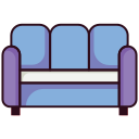 filled, sofa, chair, furniture, office, seat, table, building, business, interior