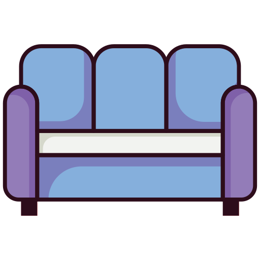 Filled, sofa, chair, furniture, office, seat, table icon - Free download