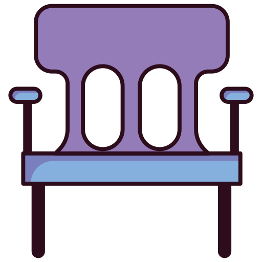 Filled, wooden, chair, seat, home, office, furniture icon - Free download