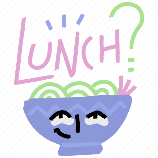 Food, gestures, lunch, bowl, meal, sticker, character sticker - Download on Iconfinder
