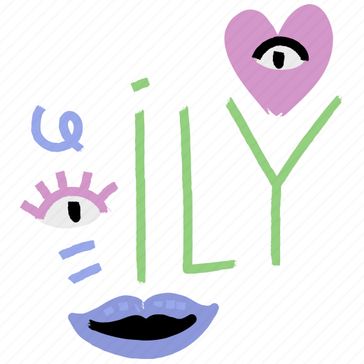 Relationships, gestures, ily, i, love, you, romance sticker - Download on Iconfinder