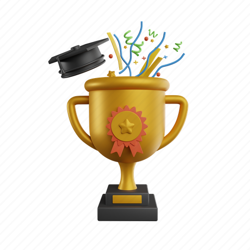 Reward, badge, winner, achievement, medal, prize, success 3D illustration - Download on Iconfinder
