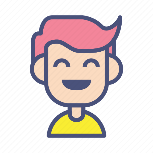 Avatar, character, laugh, people, account, male, user icon - Download on Iconfinder