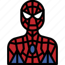 avatar, cartoon, hero, man, people, spider