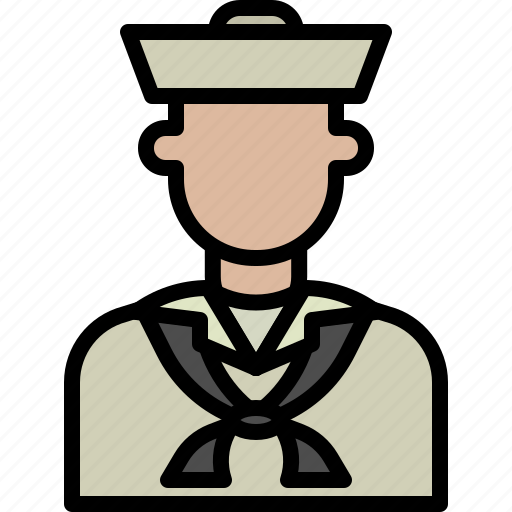 Avatar, cartoon, man, navy, people, sailor icon - Download on Iconfinder