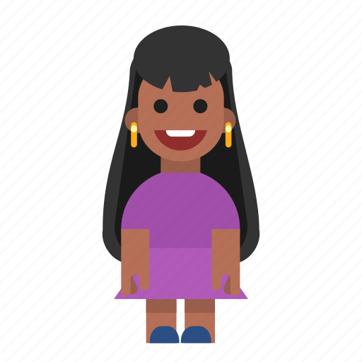 Laughing, smiling, woman, women, female, girl, black icon - Download on Iconfinder