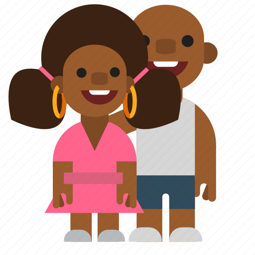 Bald, couple, man, people, woman, black icon - Download on Iconfinder