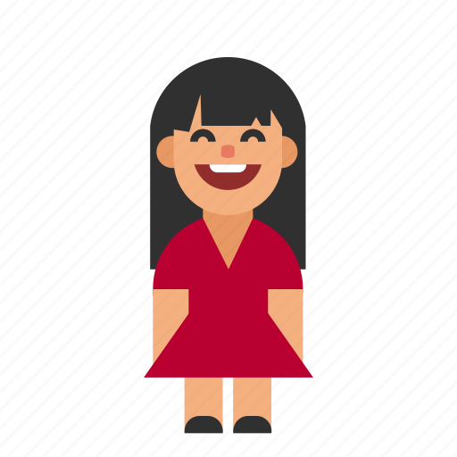 Asian, laughing, smiling, woman, women, female, girl icon - Download on Iconfinder