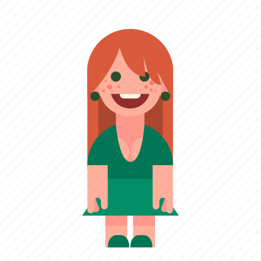 Ginger, laughing, red, redhead, smiling, woman, girl icon - Download on Iconfinder