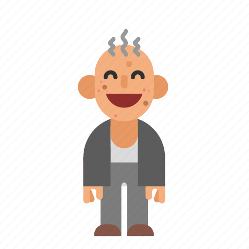 Asian, laughing, man, old, smiling, grandpa, male icon - Download on Iconfinder