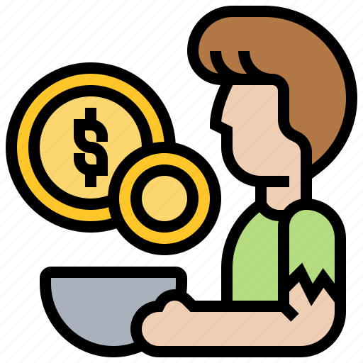 Give, hunger, money, needy, support icon - Download on Iconfinder