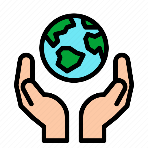Charity, earth, ecological, hands, world icon - Download on Iconfinder