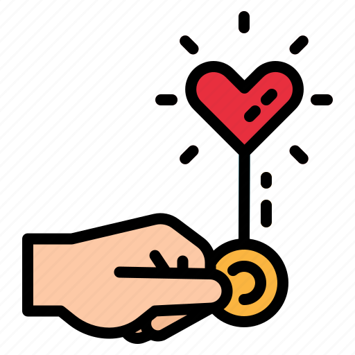 Charity, hand, light, love, share icon - Download on Iconfinder