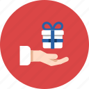 charity, charityicons, gesture, gift, hand, help, present
