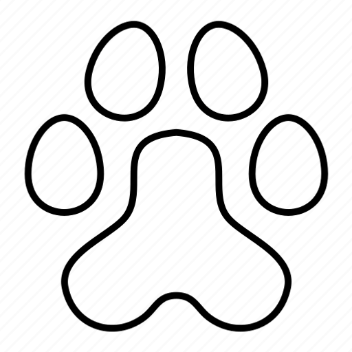 Paw print, animal, pet, foot, dog, animal paw icon - Download on Iconfinder
