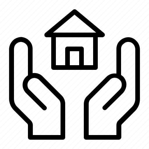 Charity, home, house, hands icon - Download on Iconfinder
