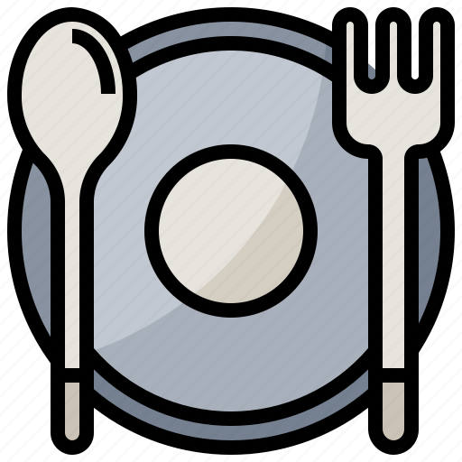 Dinner, dish, food, fork, knife, plate, restaurant icon - Download on Iconfinder